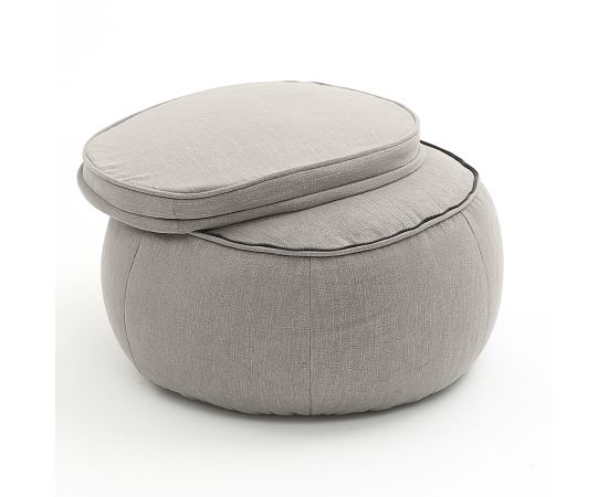 Бескаркасный пуф Wing Ottoman™ - Luscious Grey (серый), Цвет: Luscious Grey, Категория ткани: Шенилл, изображение 2