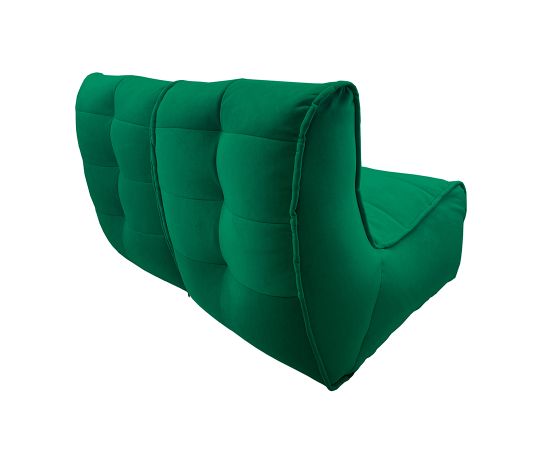 Бескаркасный двухместный диван Twin Couch™ - Forest Green(зеленый), Цвет: Forest Green, Категория ткани: Велюр, изображение 4