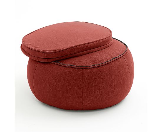 Бескаркасный пуф Wing Ottoman™ - Wildberry Deluxe (красный), Цвет: Wildberry Deluxe, Категория ткани: Шенилл, изображение 2