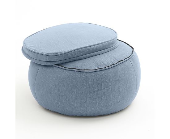 Бескаркасный пуф Wing Ottoman™ - Blue Jazz (синий), Цвет: Blue Jazz, Категория ткани: Шенилл, изображение 2