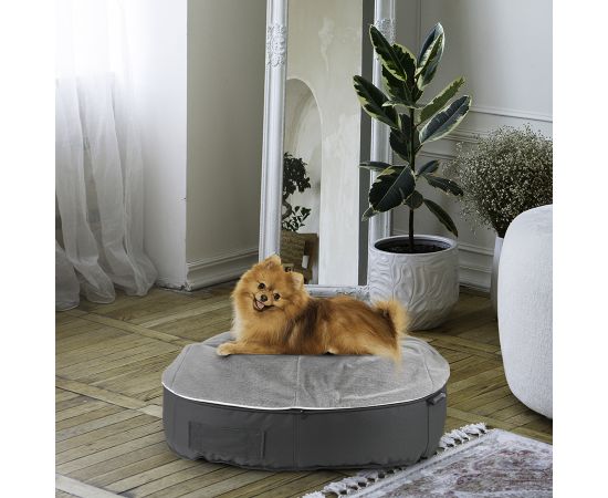 Лежанка лежак для маленьких собак Pet Lounge Small - Dark Grey Rabbit