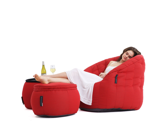 Комплект мягкой садовой мебели Contempo Package - Crimson Vibe (красный) - Оксфорд, Цвет: Crimson Vibe, Категория ткани: Оксфорд, изображение 2