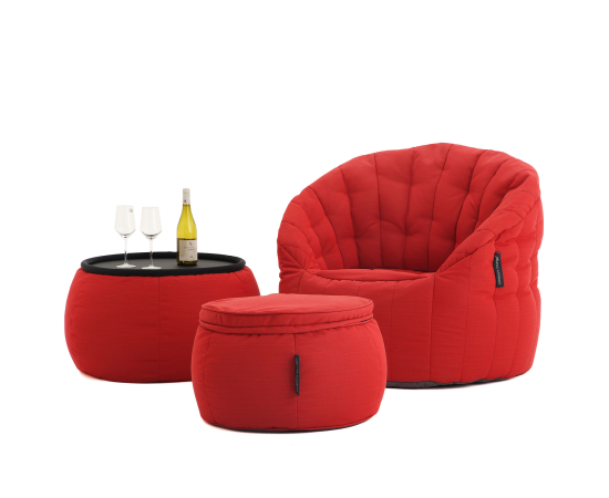 Комплект мягкой садовой мебели Contempo Package - Crimson Vibe (красный) - Оксфорд, Цвет: Crimson Vibe, Категория ткани: Оксфорд, изображение 3