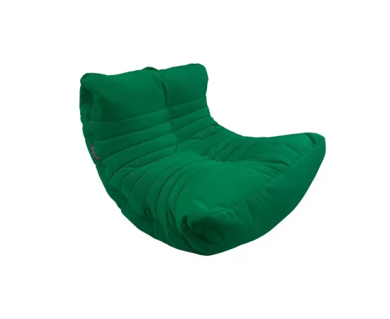 Бескаркасное анатомическое кресло зеленого цветаБескаркасное анатомическое кресло зеленого цвета