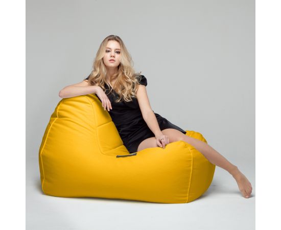 Широкое кресло из желтой замши Tivoli Lounger™ - Yellow Shine (Замша), Цвет: Yellow Shine, Категория ткани: Замша, изображение 2