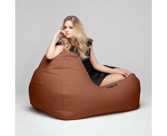 Кожаное кресло Tivoli Lounger™ - Terra Cocta (терракотовое)