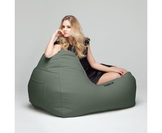 Кожаное кресло Tivoli Lounger™ - Lime Citrus (зеленая)