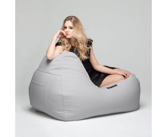 Кожаное кресло Tivoli Lounger Tundra Spring (белое)