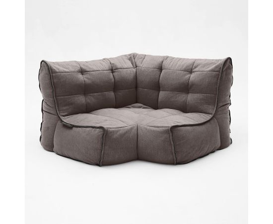 Соединящий угловой модуль Twin Modular Corner™ - Keystone Grey (светло-серый), Цвет: Hot Chocolate, Категория ткани: Шенилл, изображение 2