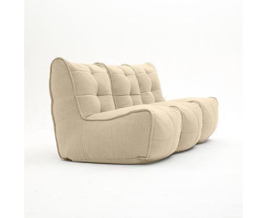 Бескаркасный модульный диван для троих Mod3 Movie Couch™ - Keystone Grey (светло-серый), Цвет: Eco Weave, Категория ткани: Шенилл, изображение 2