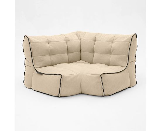 Соединящий угловой модуль Twin Modular Corner™ - Keystone Grey (светло-серый), Цвет: Eco Weave, Категория ткани: Шенилл, изображение 2