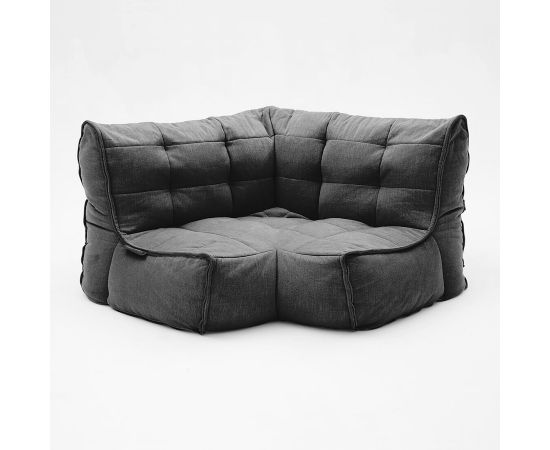 Соединящий угловой модуль Twin Modular Corner™ - Keystone Grey (светло-серый), Цвет: Black Sapphire, Категория ткани: Шенилл, изображение 2