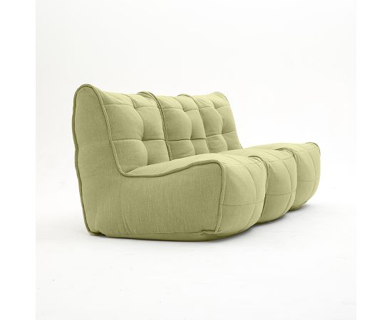 Бескаркасный модульный диван для троих Mod3 Movie Couch™ - Keystone Grey (светло-серый), Цвет: Lime Citrus, Категория ткани: Шенилл, изображение 2