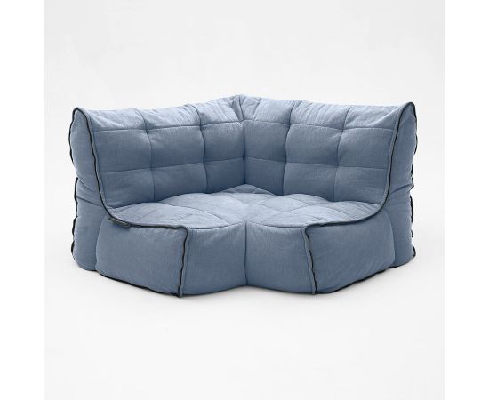 Соединящий угловой модуль Twin Modular Corner™ - Keystone Grey (светло-серый), Цвет: Blue Jazz, Категория ткани: Шенилл, изображение 2