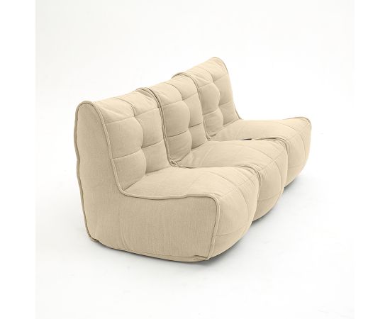 Бескаркасный модульный диван для троих Mod3 Movie Couch™ - Keystone Grey (светло-серый), Цвет: Eco Weave, Категория ткани: Шенилл, изображение 3