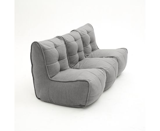 Бескаркасный модульный диван для троих Mod3 Movie Couch™ - Keystone Grey (светло-серый), Цвет: Luscious Grey, Категория ткани: Шенилл, изображение 3