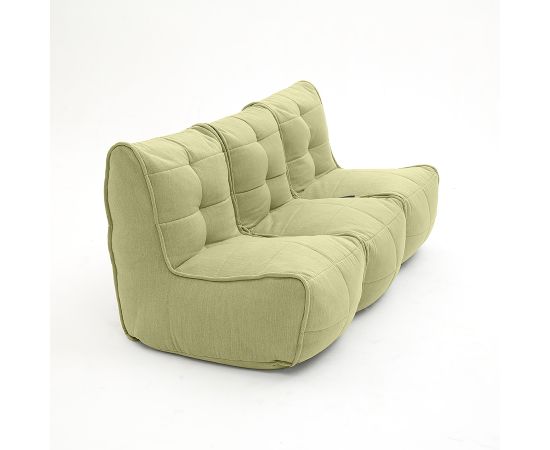 Бескаркасный модульный диван для троих Mod3 Movie Couch™ - Keystone Grey (светло-серый), Цвет: Lime Citrus, Категория ткани: Шенилл, изображение 3