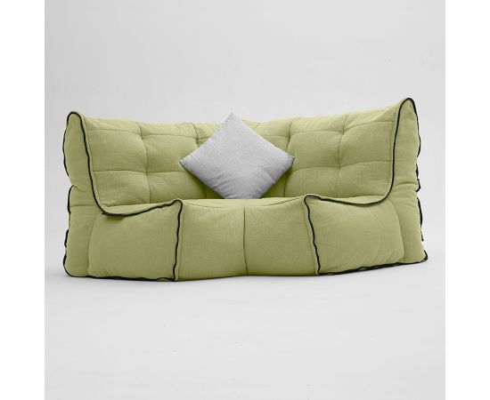 Соединящий угловой модуль Twin Modular Corner™ - Keystone Grey (светло-серый), Цвет: Lime Citrus, Категория ткани: Шенилл, изображение 3