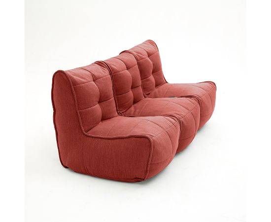 Бескаркасный модульный диван для троих Mod3 Movie Couch™ - Keystone Grey (светло-серый), Цвет: Wildberry Deluxe, Категория ткани: Шенилл, изображение 3