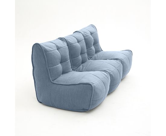 Бескаркасный модульный диван для троих Mod3 Movie Couch™ - Blue Jazz (синий шенилл), Цвет: Blue Jazz, Категория ткани: Шенилл, изображение 3