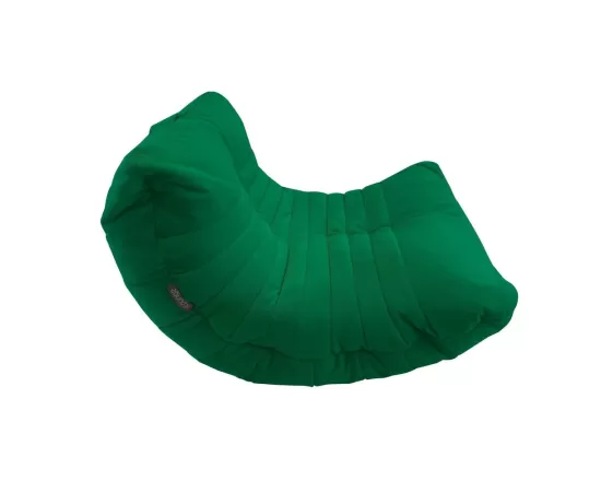 Бескаркасное анатомическое кресло зеленого цветаБескаркасное анатомическое кресло зеленого цвета