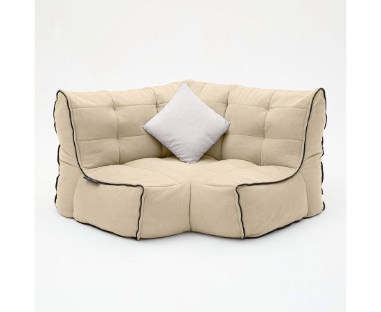 Соединящий угловой модуль Twin Modular Corner™ - Keystone Grey (светло-серый), Цвет: Eco Weave, Категория ткани: Шенилл, изображение 4