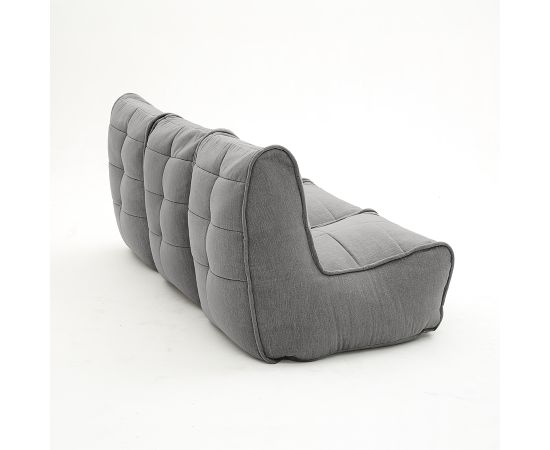 Бескаркасный модульный диван для троих Mod3 Movie Couch™ - Keystone Grey (светло-серый), Цвет: Luscious Grey, Категория ткани: Шенилл, изображение 4