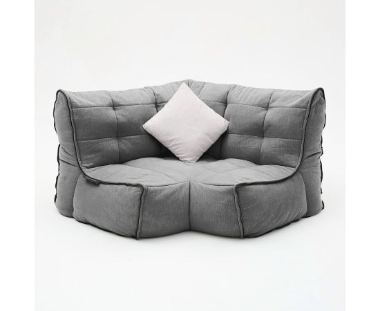 Соединящий угловой модуль Twin Modular Corner™ - Keystone Grey (светло-серый), Цвет: Luscious Grey, Категория ткани: Шенилл, изображение 4