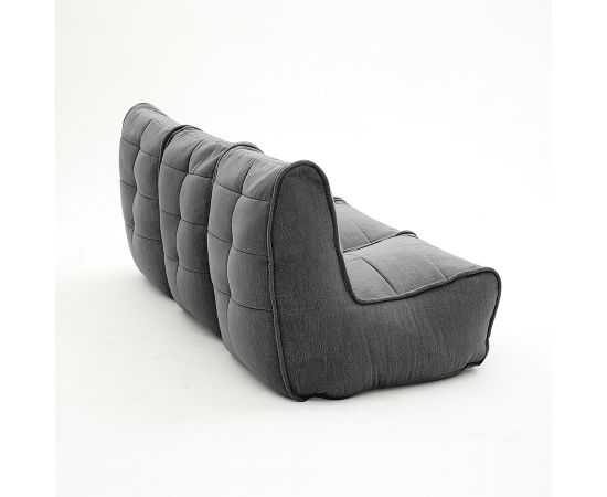 Бескаркасный модульный диван для троих Mod3 Movie Couch™ - Keystone Grey (светло-серый), Цвет: Black Sapphire, Категория ткани: Шенилл, изображение 4