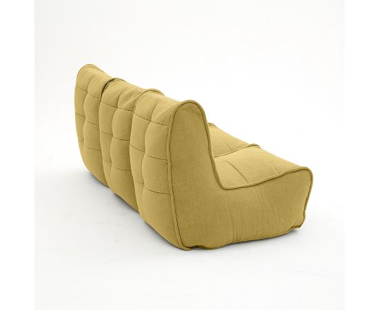 Бескаркасный модульный диван для троих Mod3 Movie Couch™ - Keystone Grey (светло-серый), Цвет: Yellow Shine, Категория ткани: Шенилл, изображение 4