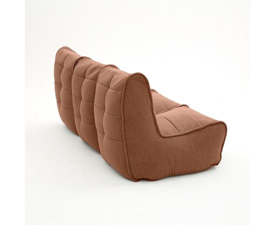 Бескаркасный модульный диван для троих Mod3 Movie Couch™ - Keystone Grey (светло-серый), Цвет: Terra Cocta, Категория ткани: Шенилл, изображение 4