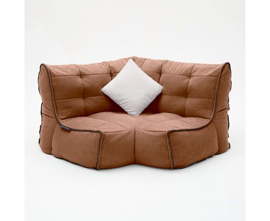 Соединящий угловой модуль Twin Modular Corner™ - Keystone Grey (светло-серый), Цвет: Terra Cocta, Категория ткани: Шенилл, изображение 4