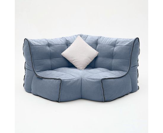 Соединящий угловой модуль Twin Modular Corner™ - Keystone Grey (светло-серый), Цвет: Blue Jazz, Категория ткани: Шенилл, изображение 4