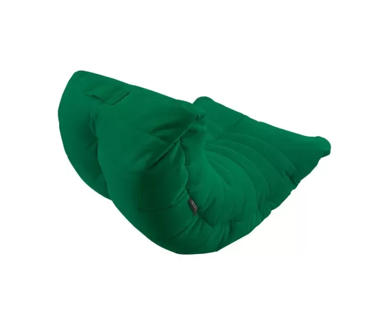 Бескаркасное анатомическое кресло зеленого цветаБескаркасное анатомическое кресло зеленого цвета