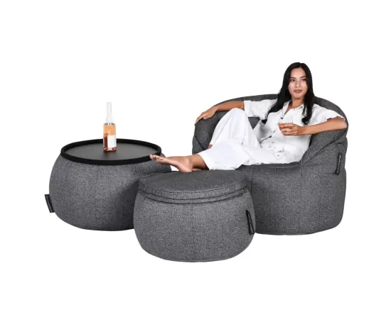 Журнальный столик для дачи и сада Versa Table™ - Limespa (зеленый) - Sunbrella, Цвет: Titanium Weave, Категория ткани: Оксфорд, изображение 5