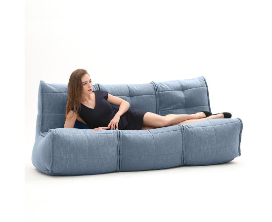 Бескаркасный модульный диван для троих Mod3 Movie Couch™ - Blue Jazz (синий шенилл), Цвет: Blue Jazz, Категория ткани: Шенилл, изображение 5