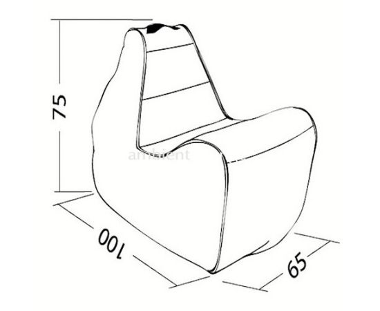 Широкое зеленое кресло из замши Tivoli Lounger™ - Lime Citrus (зеленая Замша), Цвет: Lime Citrus, Категория ткани: Замша, изображение 2