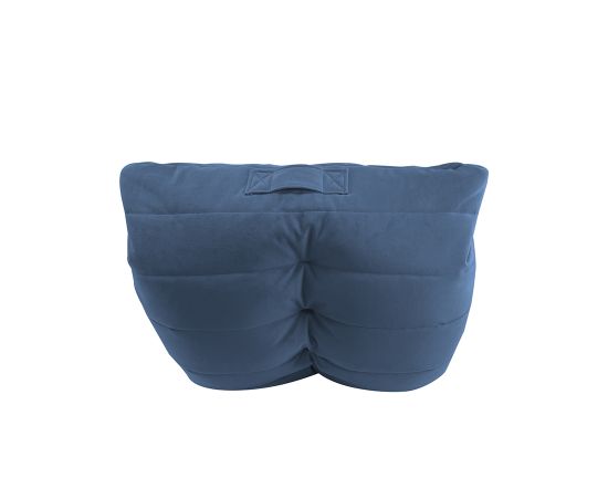 Бескаркасное кресло Acoustic Sofa Blue Jazz (синее) велюр