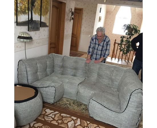 Соединящий угловой модуль Twin Modular Corner™ - Eco Weave (бежевый), Цвет: Eco Weave, Категория ткани: Sofa Weave Old, изображение 3 от производителя ambient lounge Соединящий угловой модуль Twin Modular Corner™ - Eco Weave (бежевый), Цвет: Eco Weave, Категория ткани: Sofa Weave Old, изображение 3