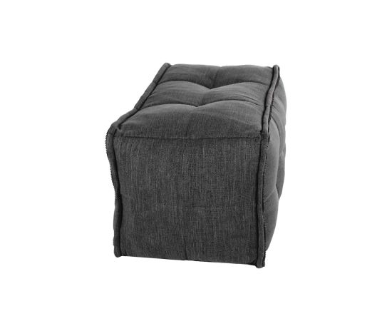 Модульная половинка оттоманки Twin Ottoman Middle Link - Black Sapphire (черный), Цвет: Black Sapphire, Категория ткани: Шенилл, изображение 2