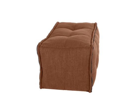 Модульная половинка оттоманки Twin Ottoman Middle Link - Terra Cocta (терракотовый), Цвет: Terra Cocta, Категория ткани: Шенилл, изображение 2