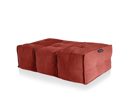Тройная оттоманка Mod3 Ottoman Trio™ - Wildberry Deluxe (красный), Цвет: Wildberry Deluxe, Категория ткани: Шенилл, изображение 2