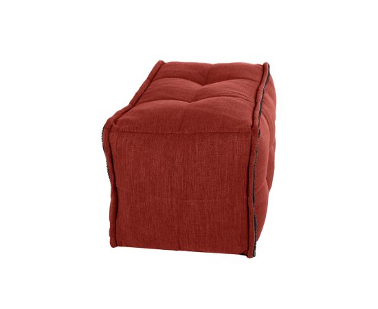 Модульная половинка оттоманки Twin Ottoman Middle Link - Wildberry Deluxe (красный), Цвет: Wildberry Deluxe, Категория ткани: Шенилл, изображение 2