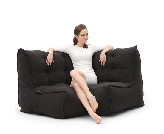 Соединящий угловой модуль Twin Modular Corner™ - Black Sapphire (черный), Цвет: Black Sapphire, Категория ткани: Sofa Weave Old, изображение 2 от производителя ambient lounge Соединящий угловой модуль Twin Modular Corner™ - Black Sapphire (черный), Цвет: Black Sapphire, Категория ткани: Sofa Weave Old, изображение 2