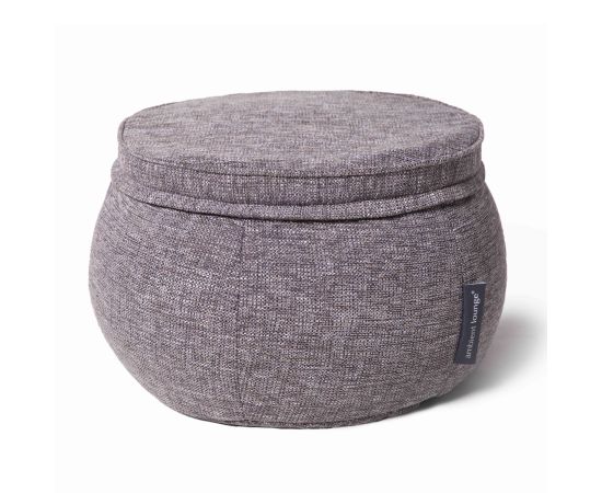 Бескаркасный пуф Wing Ottoman™ - Luscious Grey (серый), Цвет: Luscious Grey, Категория ткани: Sofa Weave, изображение 3