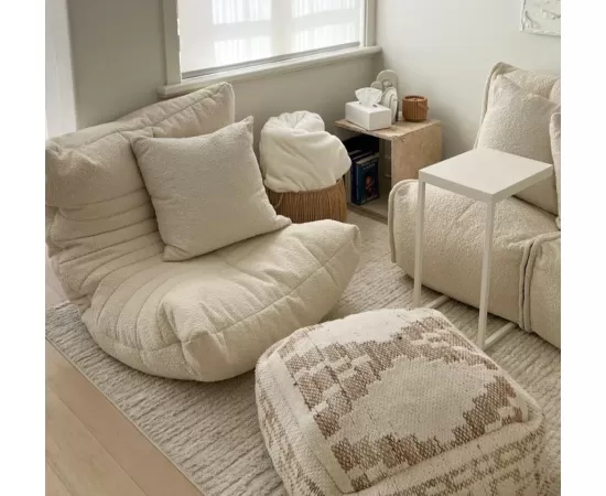 Бескаркасное анатомическое кресло Acoustic Sofa™ - Infinity White (Белый), Цвет: Infinity White, Категория ткани: Букле, изображение 6 от производителя ambient lounge Бескаркасное анатомическое кресло Acoustic Sofa™ - Infinity White (Белый), Цвет: Infinity White, Категория ткани: Букле, изображение 6