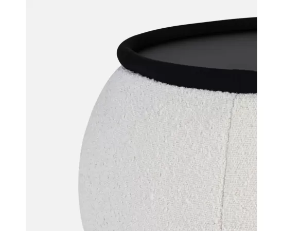 Бескаркасный стол-пуф Versa Table™ - Infinity White (белый), Цвет: Infinity White, Категория ткани: Букле, изображение 2