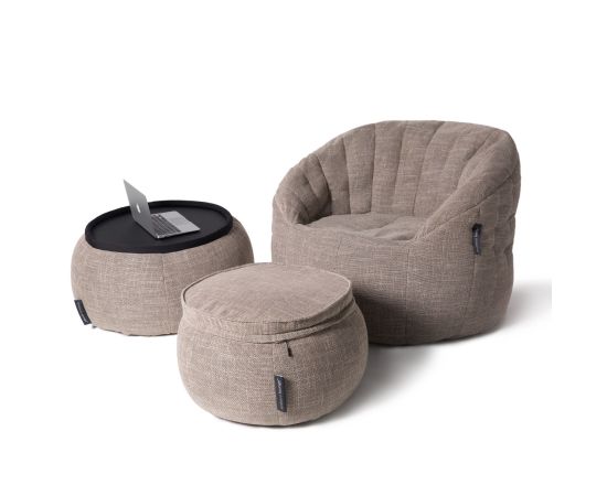 Бескаркасный стол-пуф Versa Table™ - Eco Weave (бежевый), Цвет: Eco Weave, Категория ткани: Sofa Weave., изображение 2 от производителя ambient lounge Бескаркасный стол-пуф Versa Table™ - Eco Weave (бежевый), Цвет: Eco Weave, Категория ткани: Sofa Weave., изображение 2