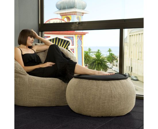 Бескаркасный стол-пуф Versa Table™ - Eco Weave (бежевый), Цвет: Eco Weave, Категория ткани: Sofa Weave., изображение 3 от производителя ambient lounge Бескаркасный стол-пуф Versa Table™ - Eco Weave (бежевый), Цвет: Eco Weave, Категория ткани: Sofa Weave., изображение 3