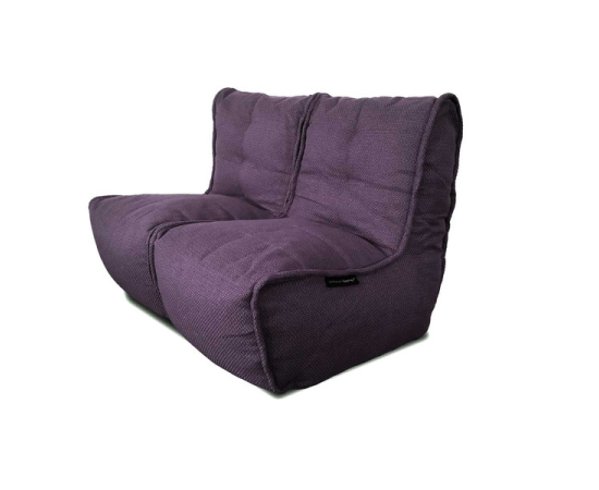 Бескаркасный двухместный диван Twin Couch™ - Aubergine Dream (баклажанный), Цвет: Aubergine Dream, Категория ткани: Sofa Weave, изображение 3